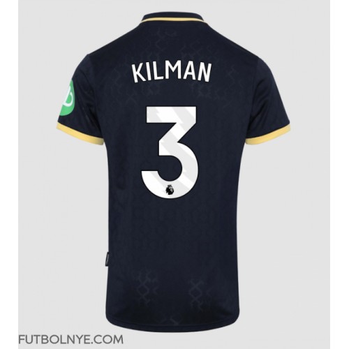 Camiseta West Ham United Max Kilman #3 Tercera Equipación 2025-26 manga corta